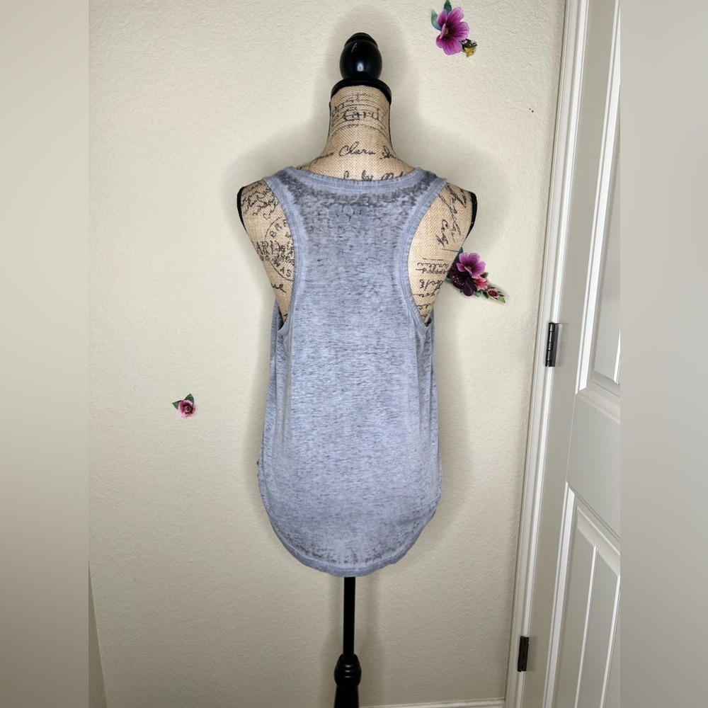 Star Wars Distressed Look Grey Tank Top with Darth Vader, R2-D2, C-3PO Size L - Picture 9 of 13